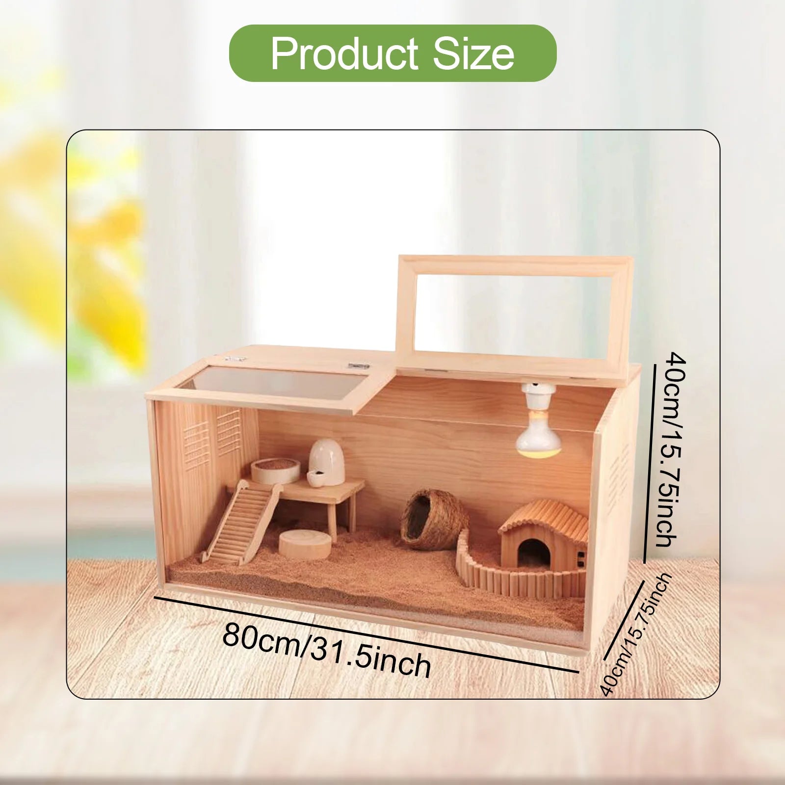 Caja de Madera para Pollitos y Animales Pequeños