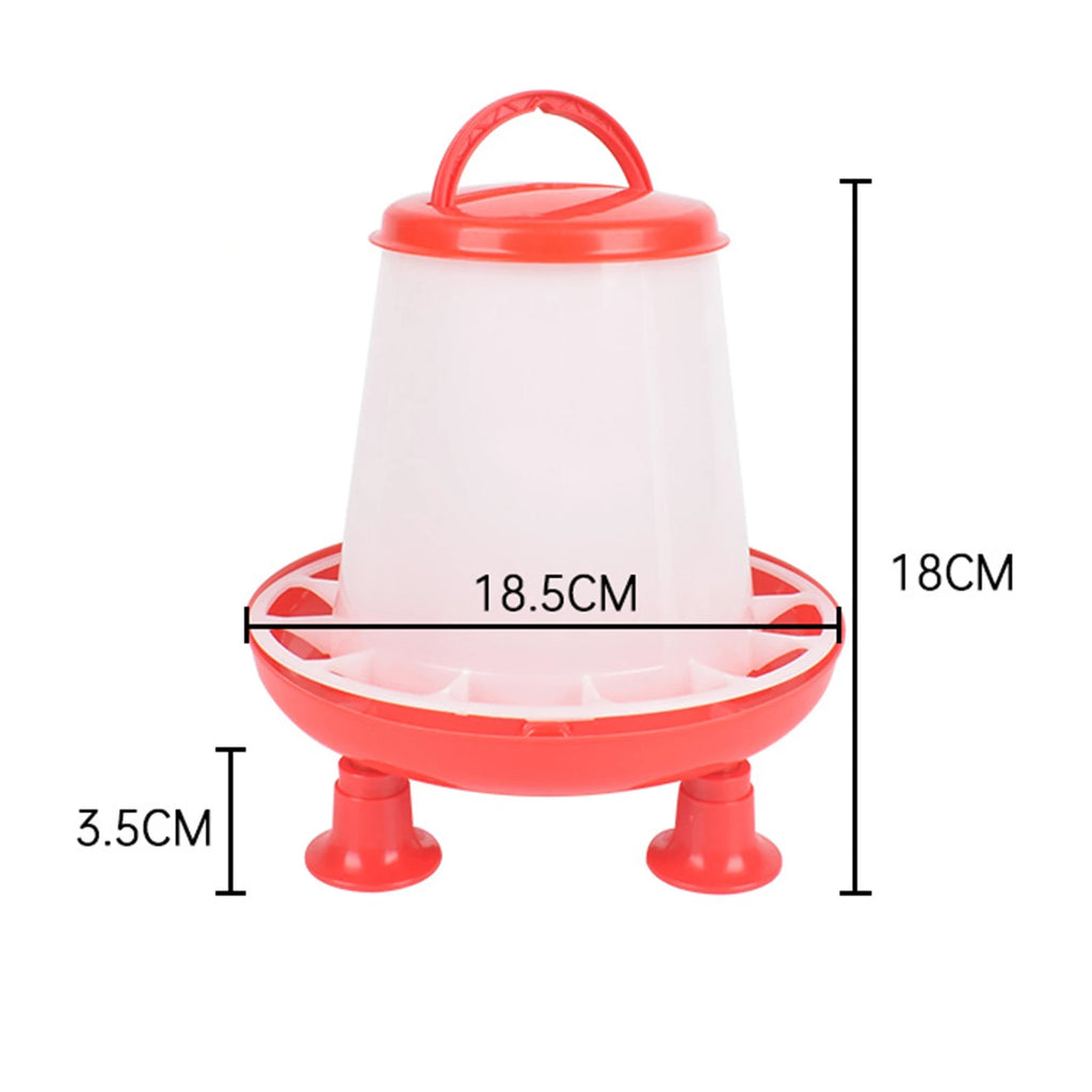 Chicken Feeder Bird Automatic Feeding Bucket Backyard Large Capacity Food Dispenser Pigeon Feeder for Parrot Quail Hen Duck