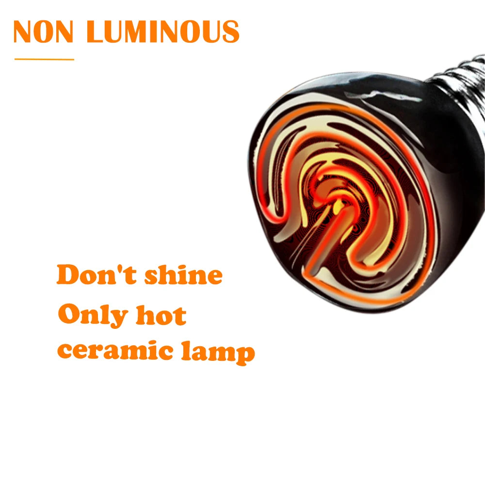 Bombilla de Calor Cerámica Infrarroja – E27, 25-100W