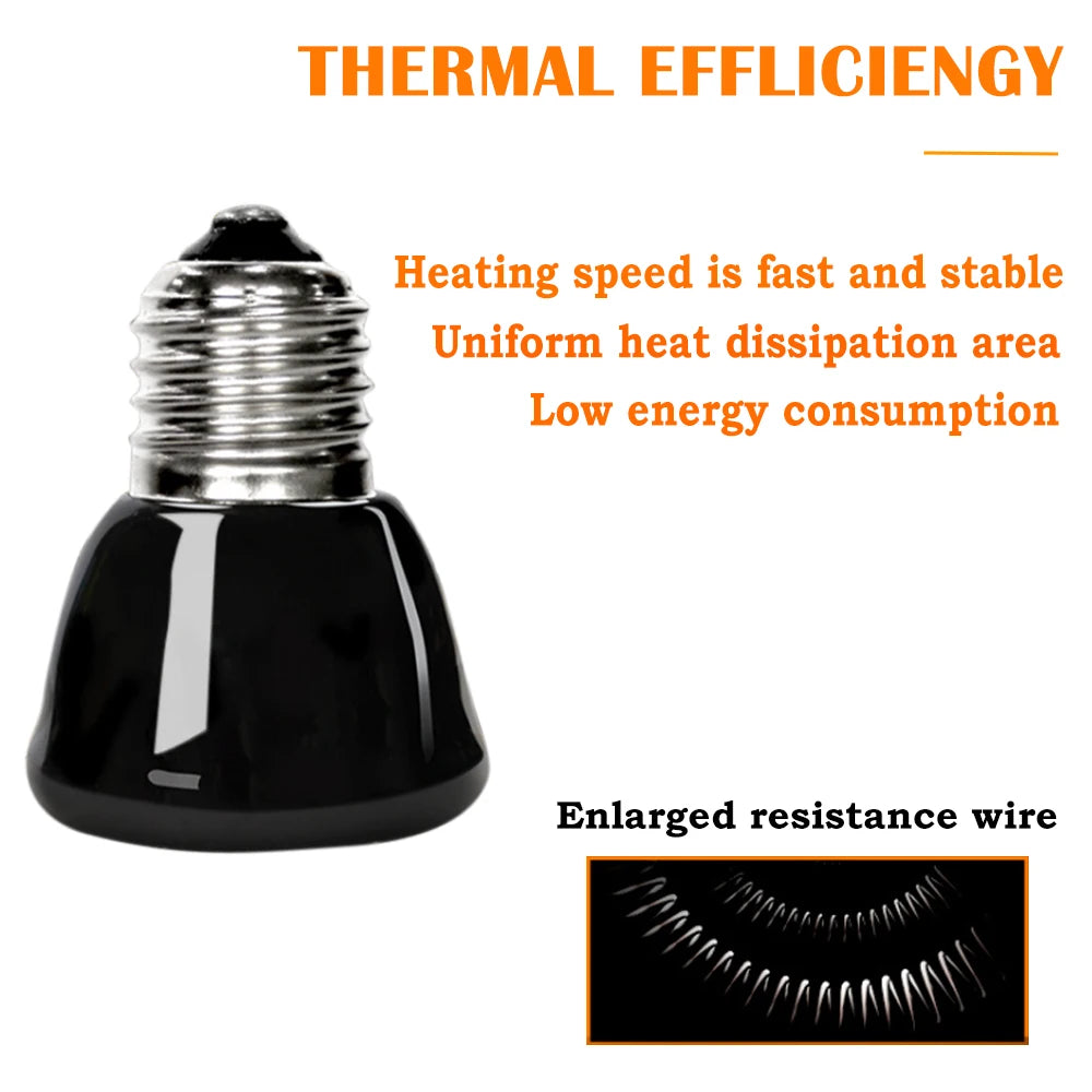 Bombilla de Calor Cerámica Infrarroja – E27, 25-100W