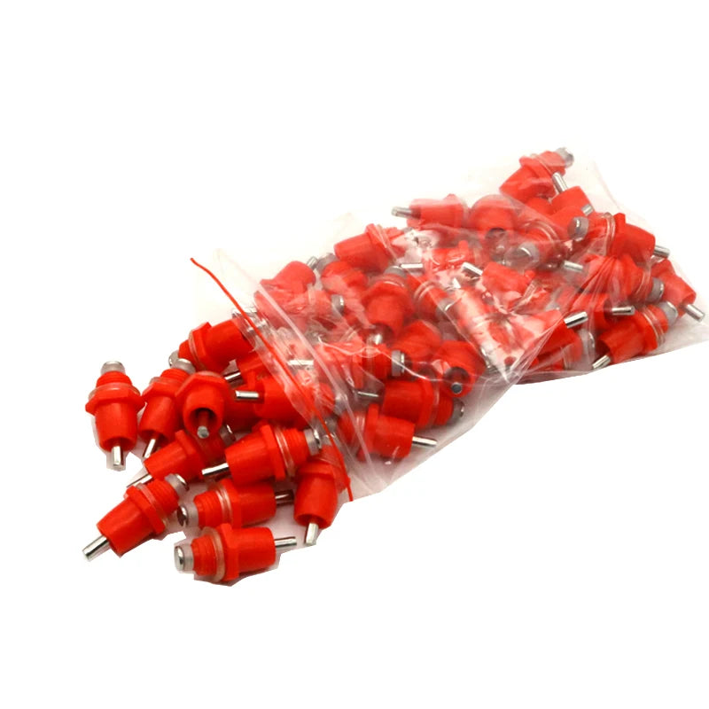 40 Niples Automáticos de Resorte 360° para Gallinas