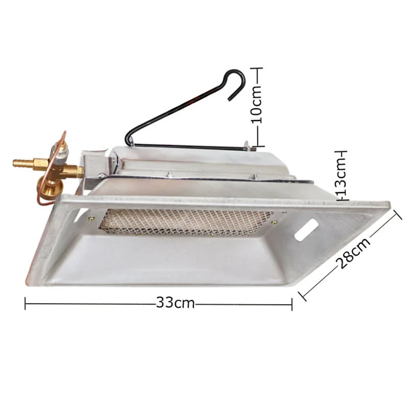 Calefactor Infrarrojo a Gas para Gallinas Criadoras 600 Pollitos