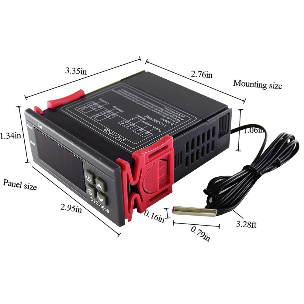 Termostato Digital STC-1000 / 3028 para Gallinas