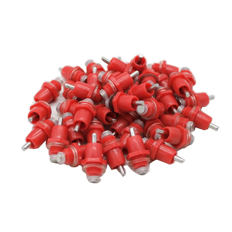 40 Niples Automáticos de Resorte 360° para Gallinas