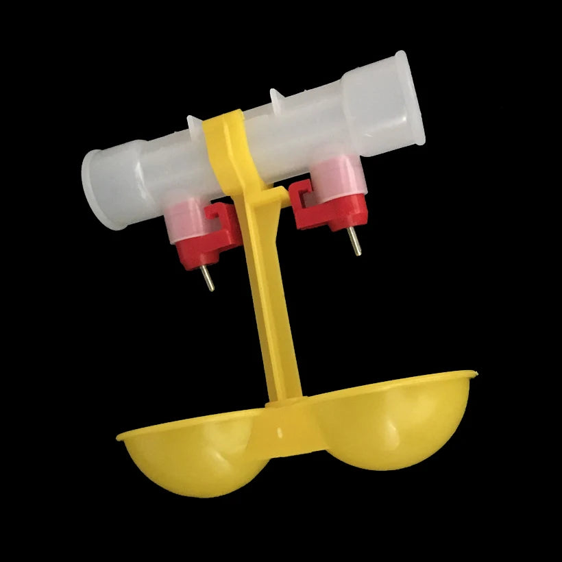 Bebedero Colgante para Pollos con Doble Boquilla 10 uds