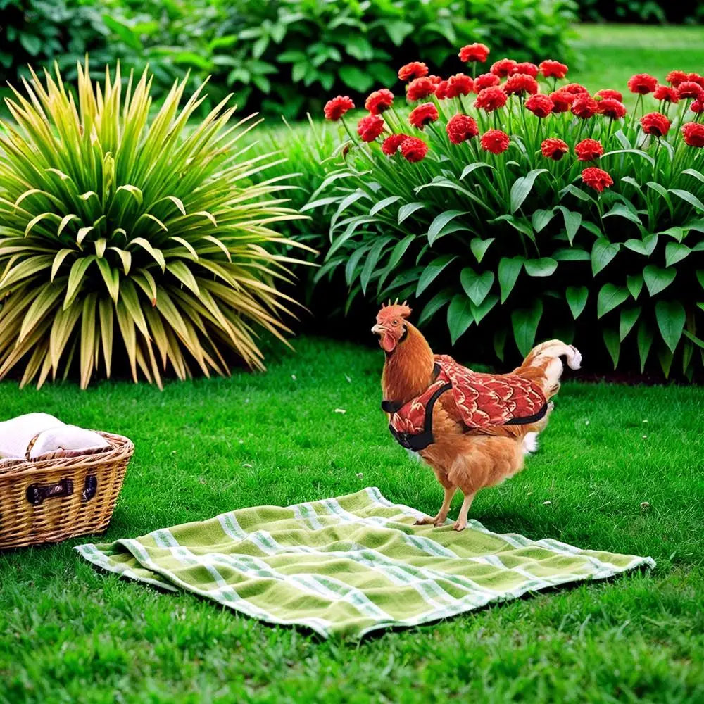 Sillín Protector y Delantal para Gallinas – 1 Unidad