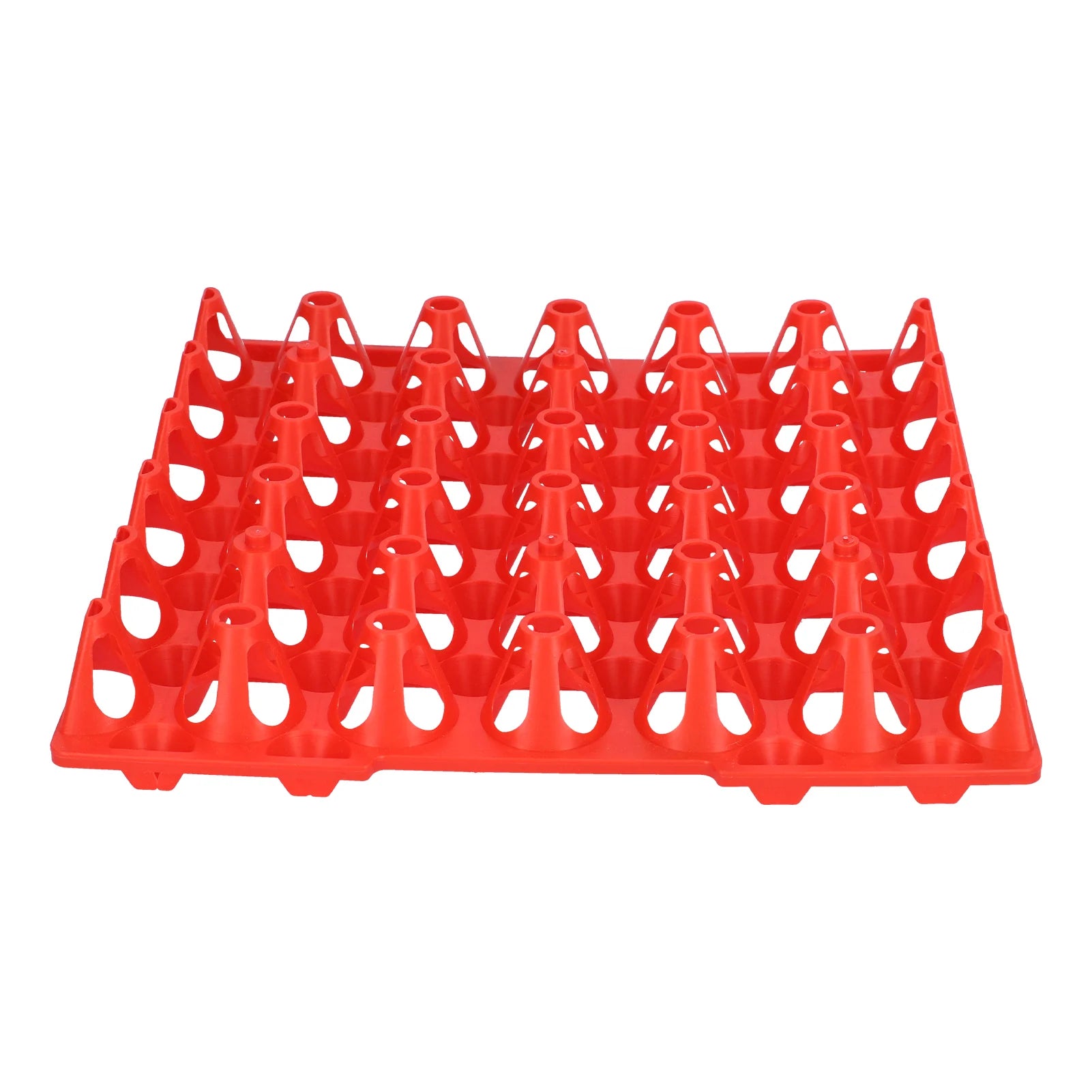 5Pcs Plastic Egg Storage Tray 11.3x11.1in 30 Cell Egg Crates Stackable Egg Holder for Storage Transportation Home Farm Supplies