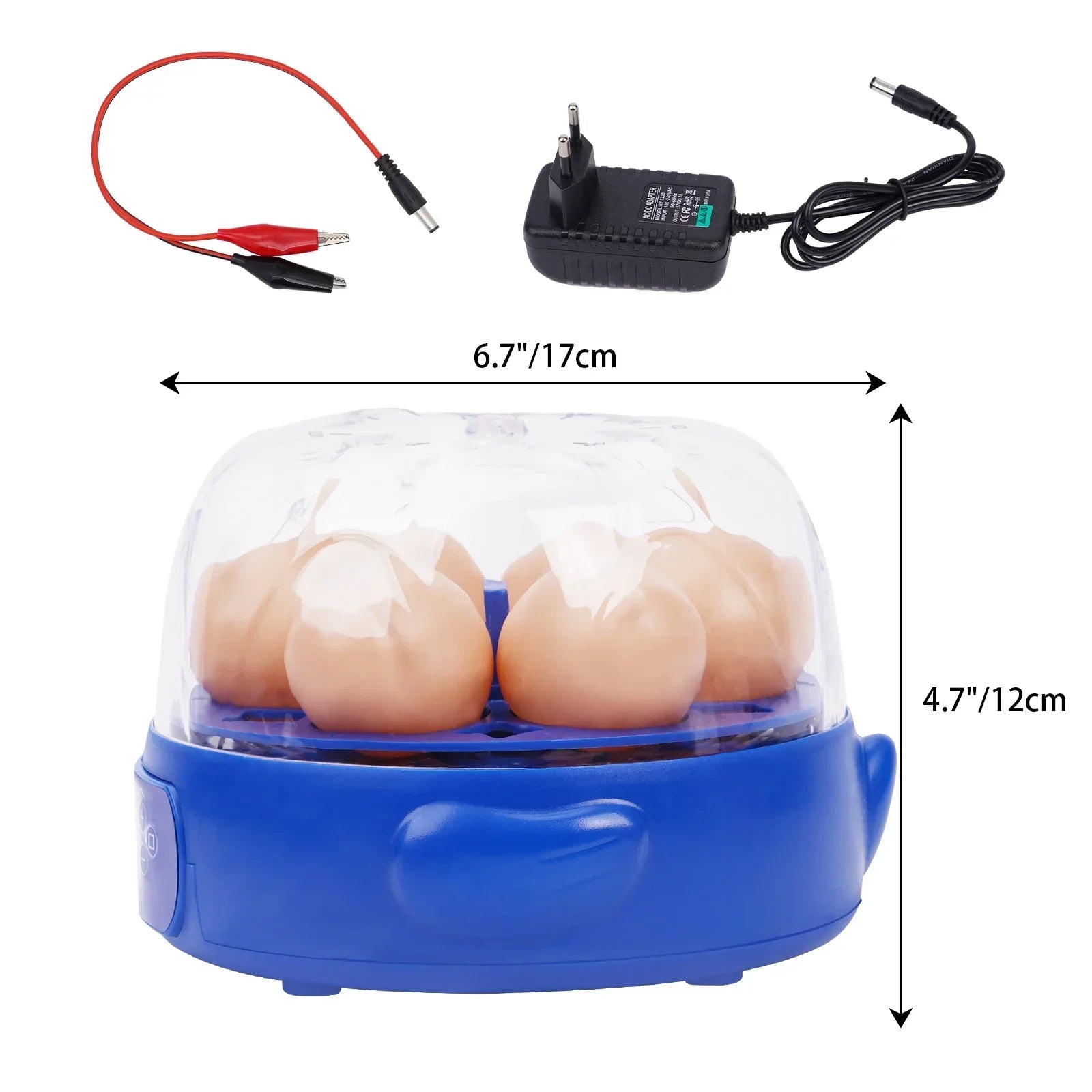 Mini Incubadora Automática 6 Huevos para Gallinas