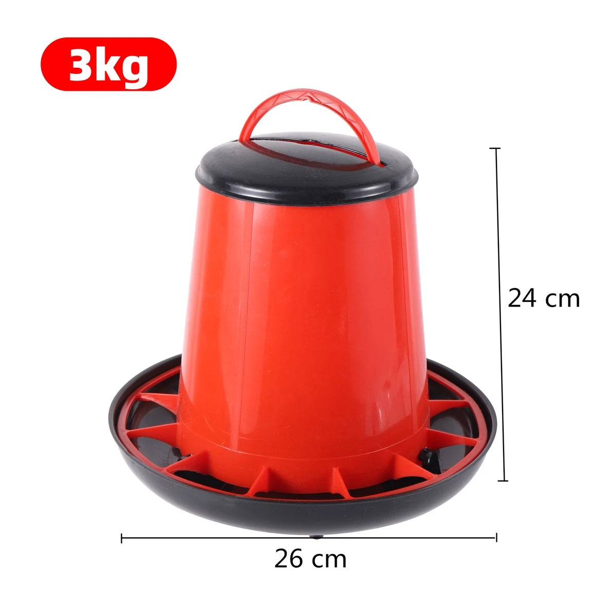 Cubo Comedero Automático para Pollos