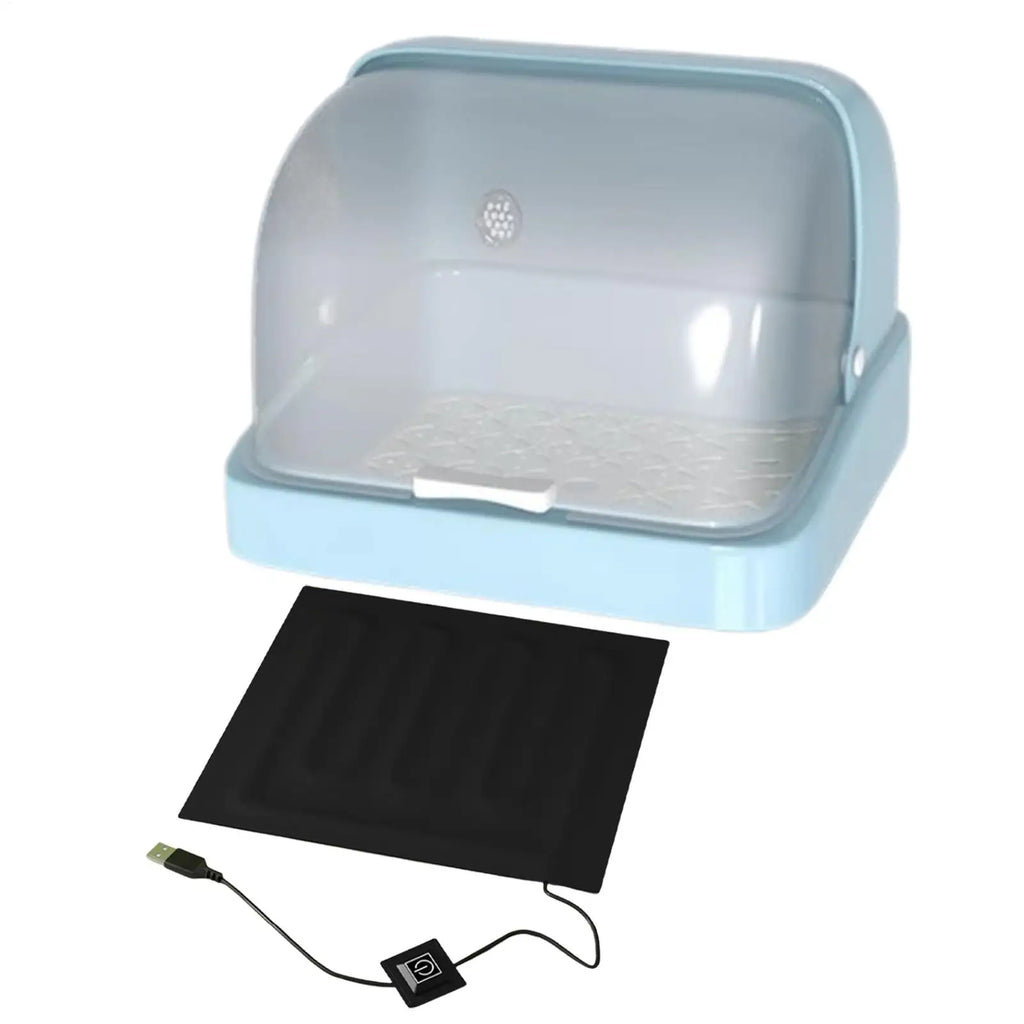 NEW Baby Chick Brooder Bird Incubator Brooding Box Chick Warmer Visual Nesting Box 3 Temperature Heating Pad Poultry Habitat