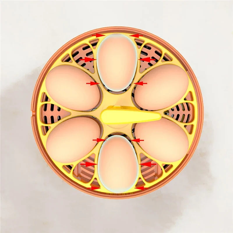 Incubadora de huevos de 6/9/12, incubadora de incubación de giro totalmente automática, máquina chocadeadora de huevos de animales de granja, incubadora Digital con Control de temperatura