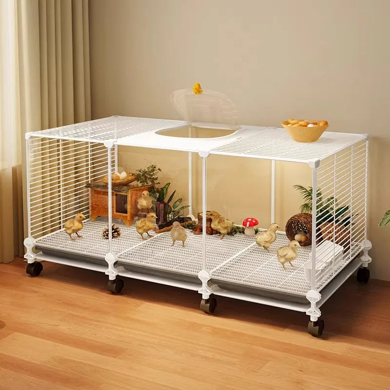 Jaula de Hierro para Codornices con Bandeja