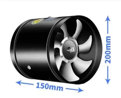 4''6''8'' Pipe kitchen toilet exhaust fan louver exhaust fan air ventilation ceiling booster Blower metal exhaust fan
