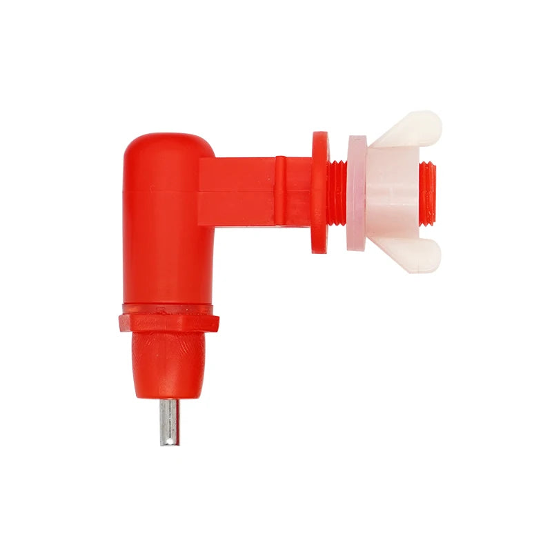 New Chicken Water Nipple Drinkers Rabbit Quail Chicks Turkeys Ducks Poultry Water Nipples Leak-Proof Automatic Spring Type 5 Pcs