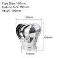 Stainless Steel Roof Ventilator Wind Turbines Air Vent Attic Ventilator 110mm Pipefit Roof Ventilating Fan