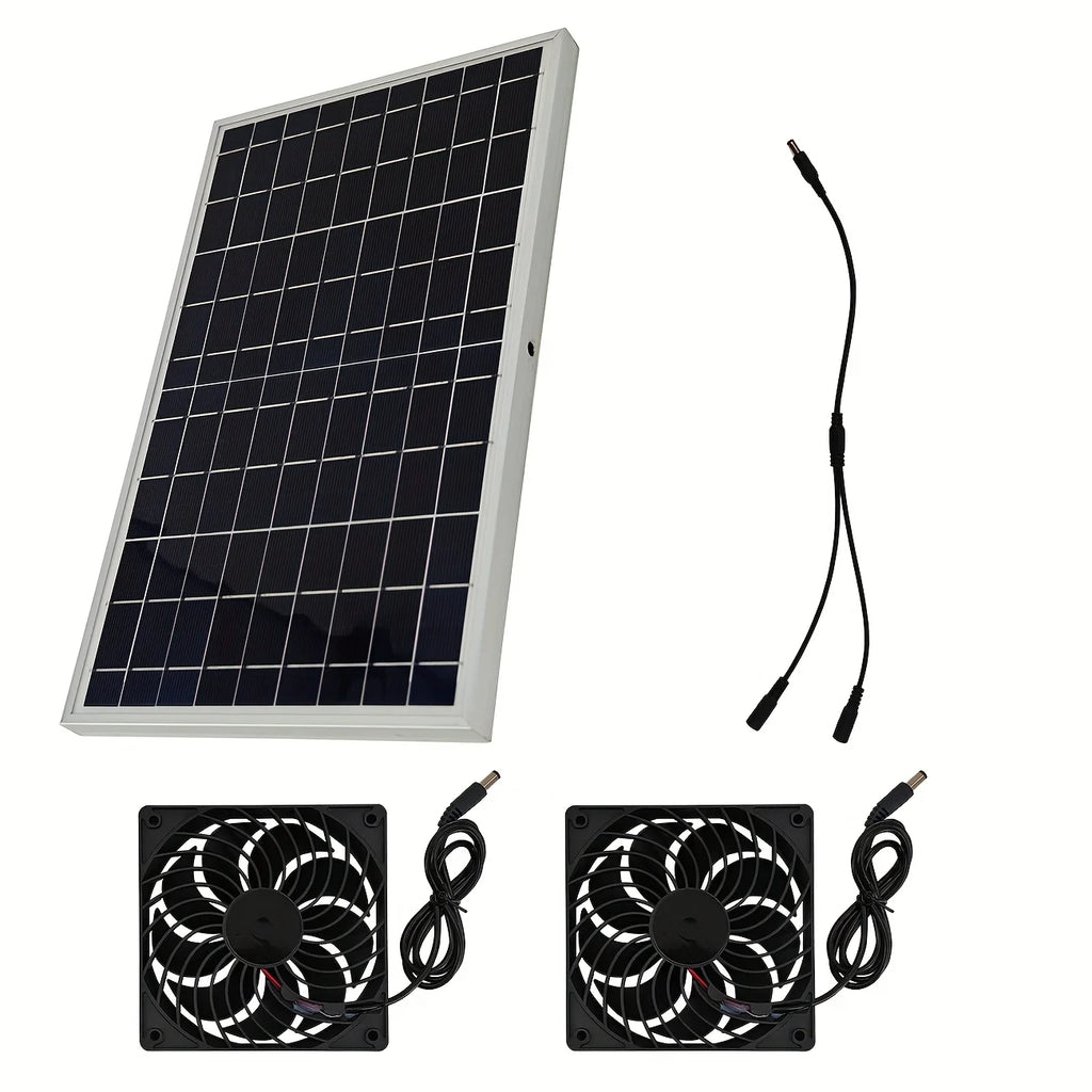 Extractor Solar 20W para Gallinero e Invernadero