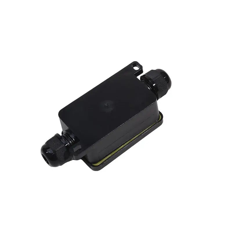 Junction Box Mini Outdoor Waterproof Ip66 Terminals One In Two Out Waterproof Box Plastic Corrosion Resistant Black Junction