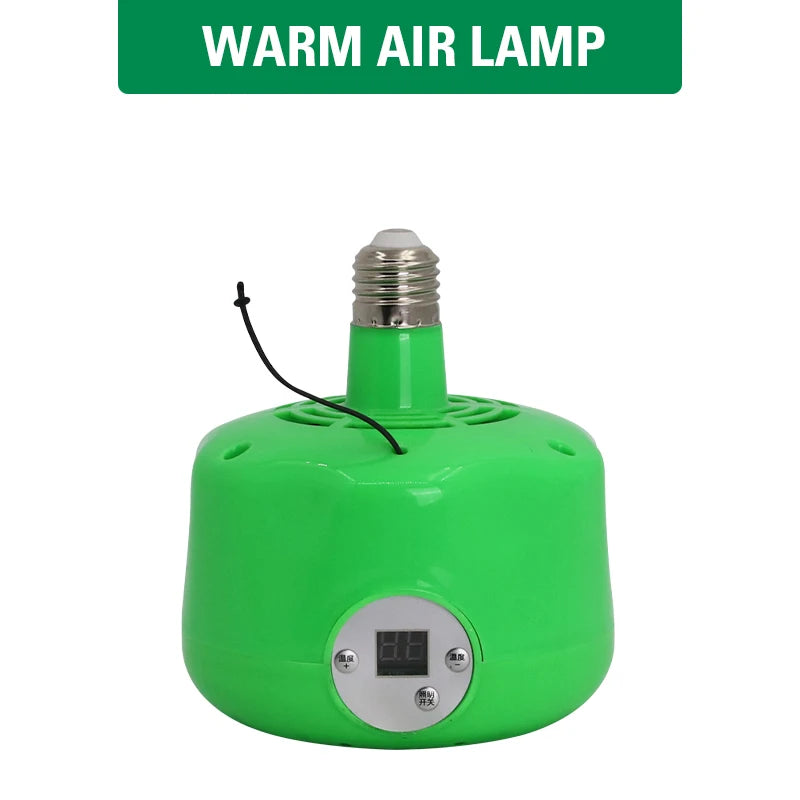 Calentador de gallinero, lámpara de calor de pollo con sincronización, calentador inteligente para chocadeira de pollitos con Control de temperatura para aves de corral, pollitos, reptiles, perros y gatos