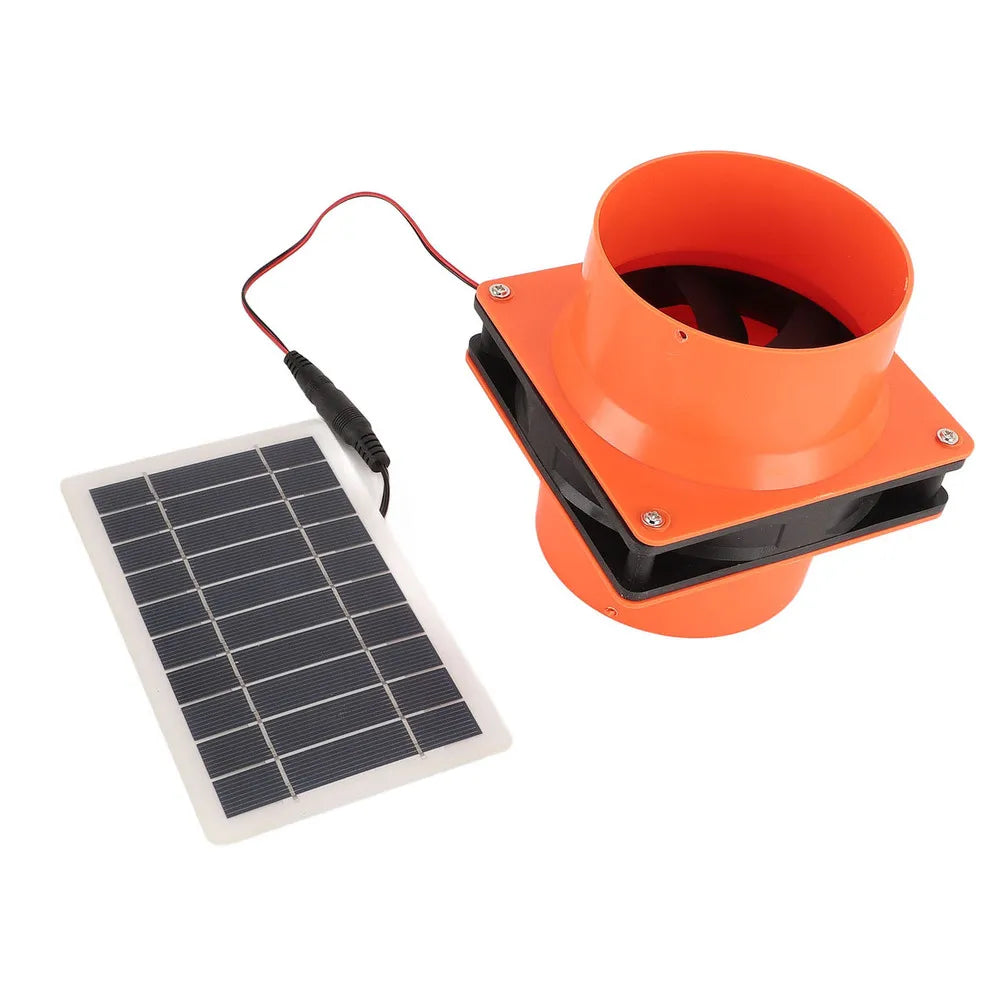 10W 12V Solar Exhaust Fan Solar Panel Ventilation Fan Kit For Chicken Coop Greenhouse Shed RVs Boats Enhances Air Circulation