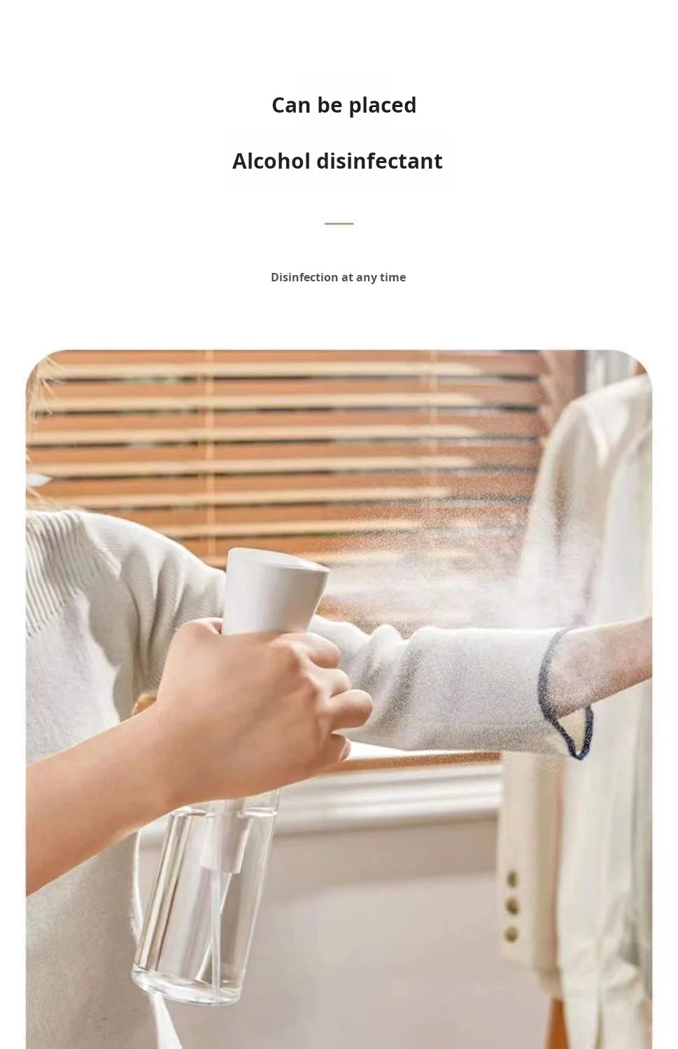 200ml Refillable Continuous Mist Spray Bottle High Pressure Ultra-Fine Mist Portable Disinfectant Sprayer for Hair Styling Clean