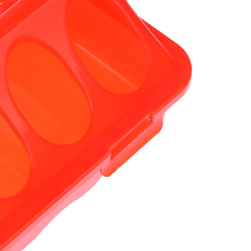 1 Pc Double Row 12/18 Holes Poultry Ground Feeder Plastic Clamshell Feeding Chicken Groove Farm Breeding Supplies