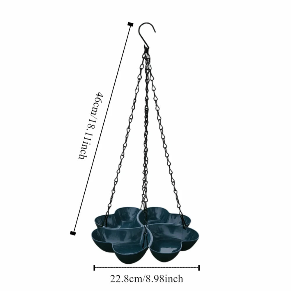 Comedero Colgante en Forma de Flor para Pájaros