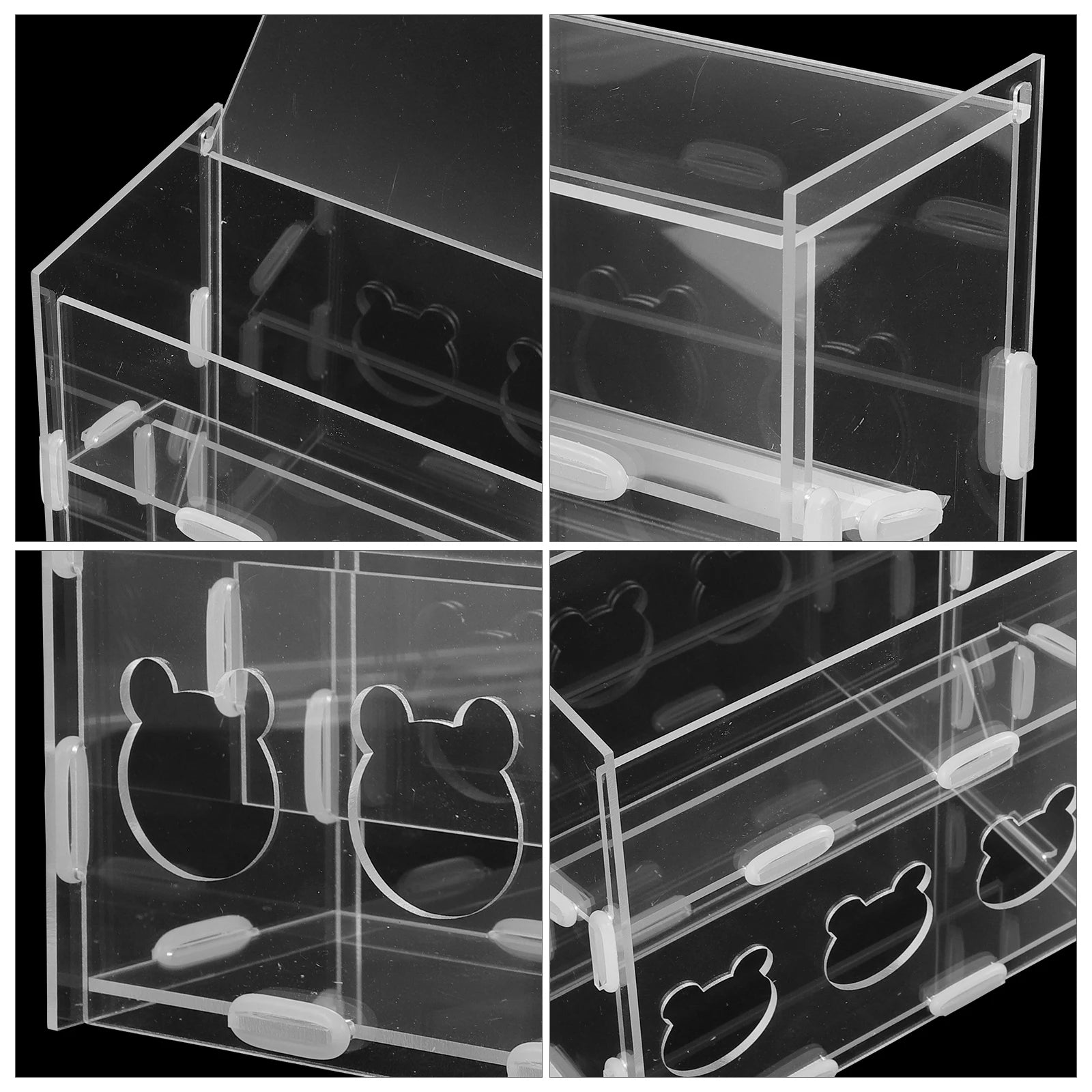 Comedero Acrílico Antiderrame para Aves