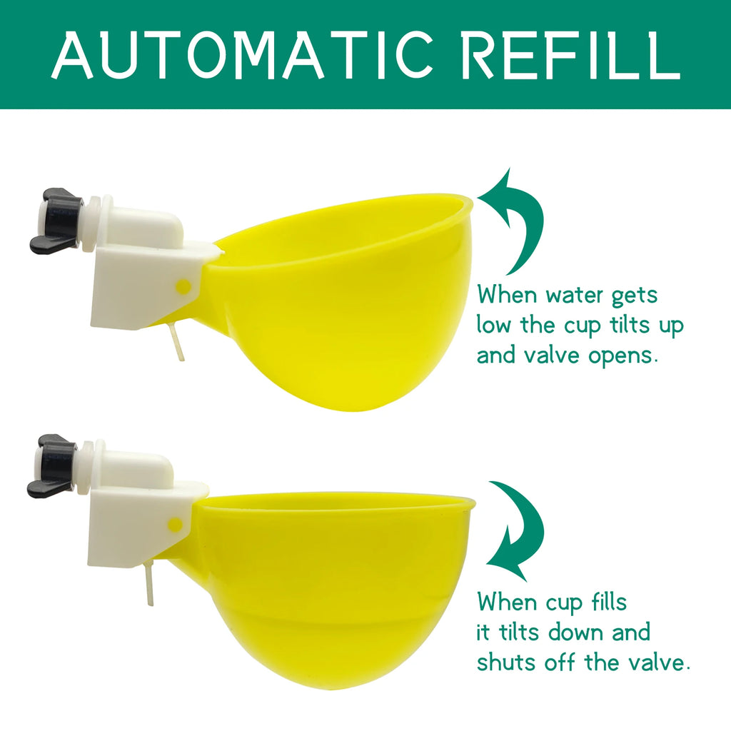 Bebedero Automático para Pollos y Aves de Corral – 10 Uds