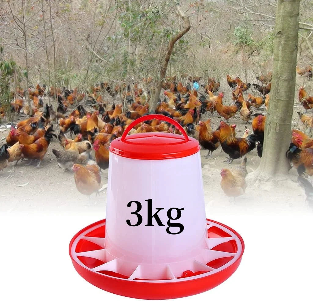 Cubo Comedero para Pollos de 3 kg