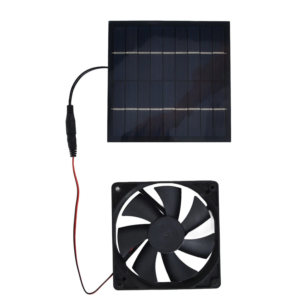 Extractor Solar 10W para Invernadero y Gallinero