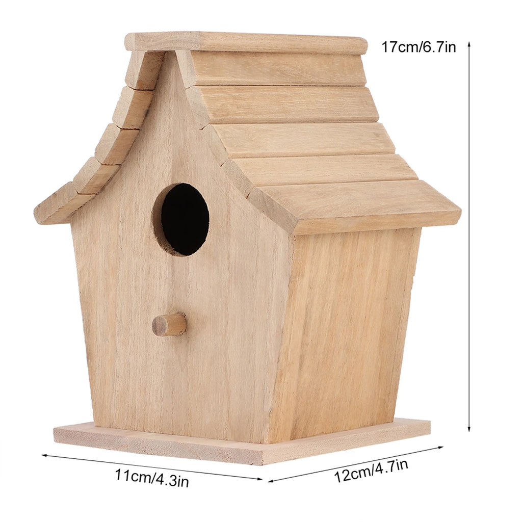 Wood Bird House Breeding Box Sturdy Hanging Bird House Pet Supplies for Parrots Budgerigar Small Birds