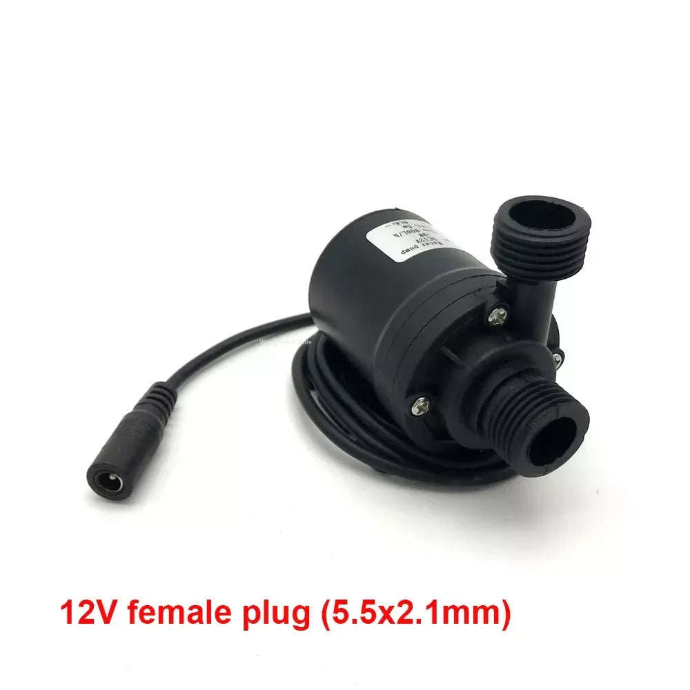 Ultra-quiet DC 12V 24V Home 800L/H Portable Brushless Motor Submersible Water Pump 5M for Cooling System Fountains Heater Mini
