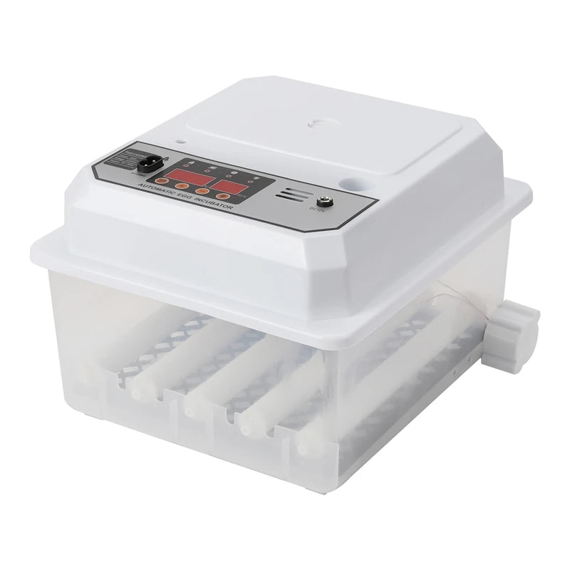 16 Eggs Farm Poultry Fully Automatic Turning Egg Incubator Dual-Electric Mini Household Brooder for Chicken Goose Duck Birds