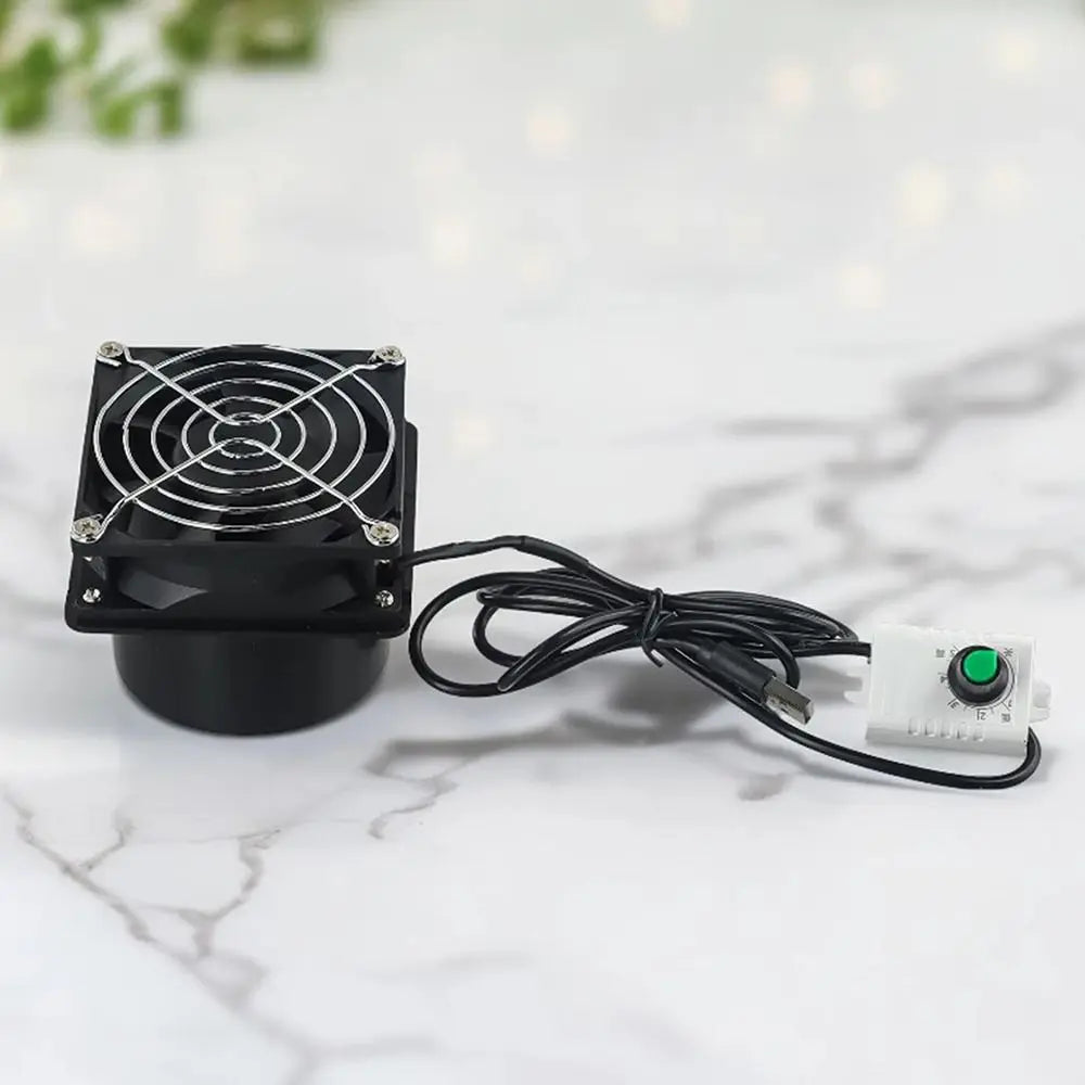 1Pcs Adjustable Speed USB Exhaust Fan Duct Air Ventilation with Pipe Air Blower Simple Mini Fume Absorber