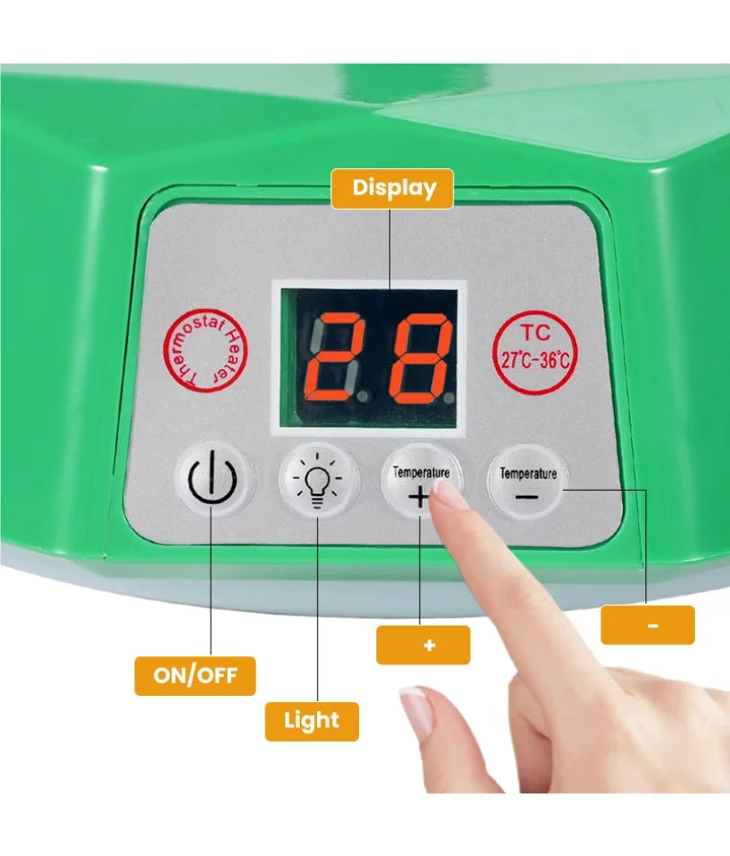 Pet Poultry Intelligent Heating Lamp Thermostatic Temperature Controller Heater Animal Warm Light Poultry Brooding Incubator