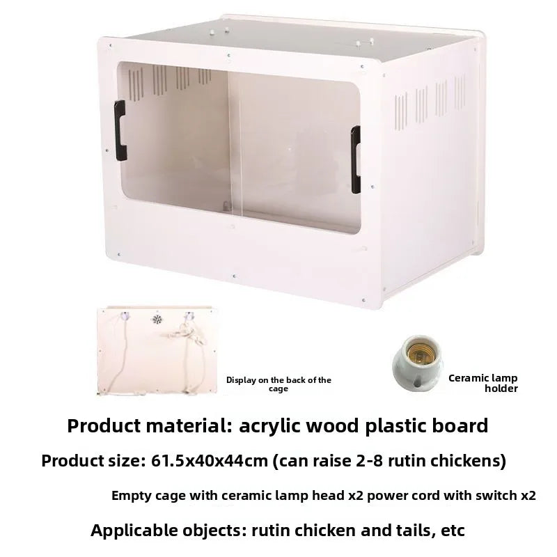 Caja de Cría para Pollitos con Temperatura Constante