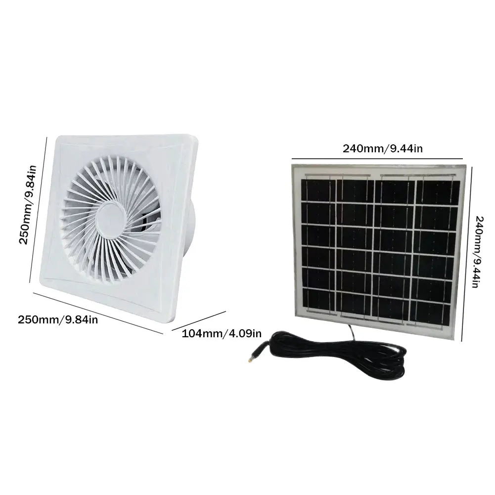 Extractor Solar 12V Antimosquitos para Gallinero