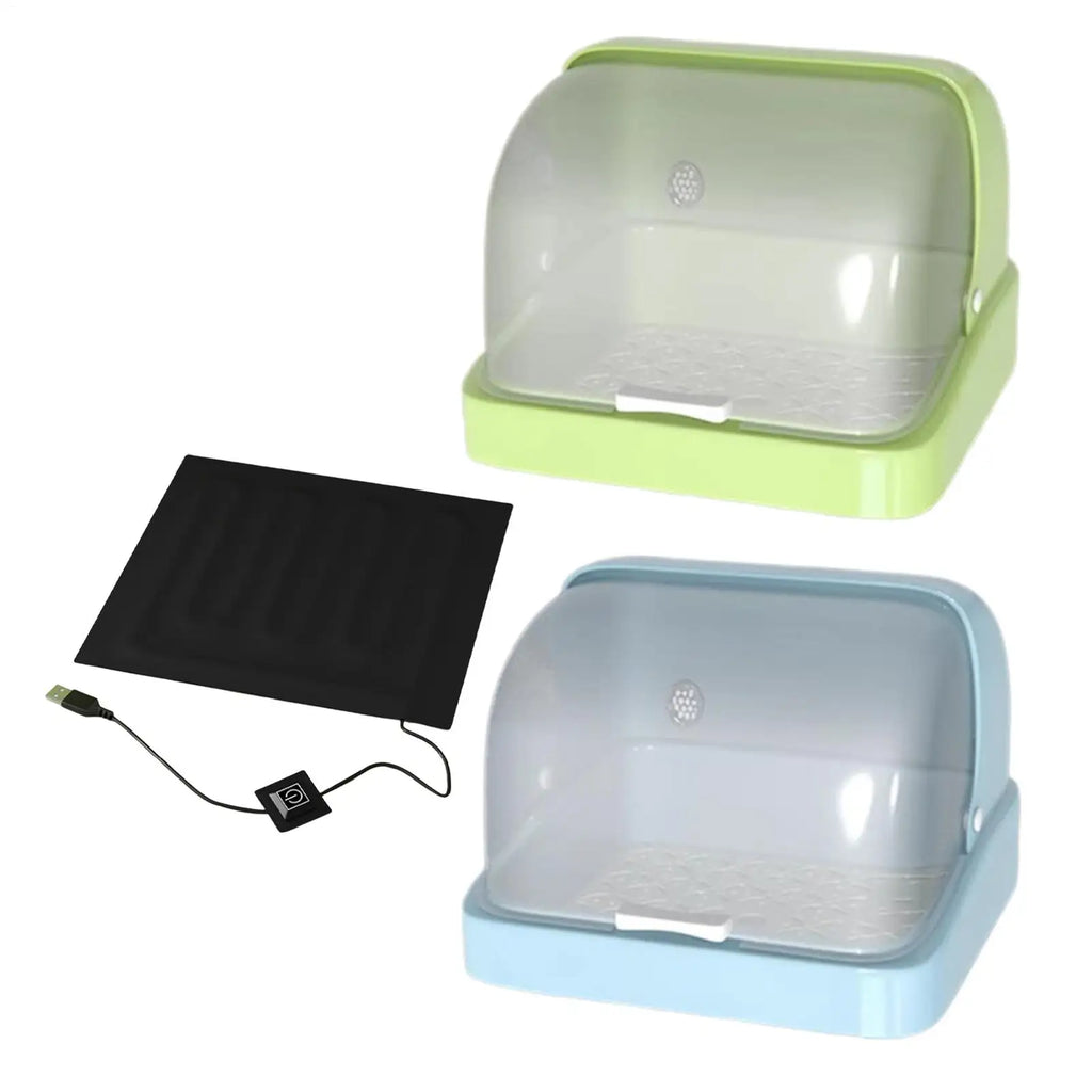 NEW Baby Chick Brooder Bird Incubator Brooding Box Chick Warmer Visual Nesting Box 3 Temperature Heating Pad Poultry Habitat