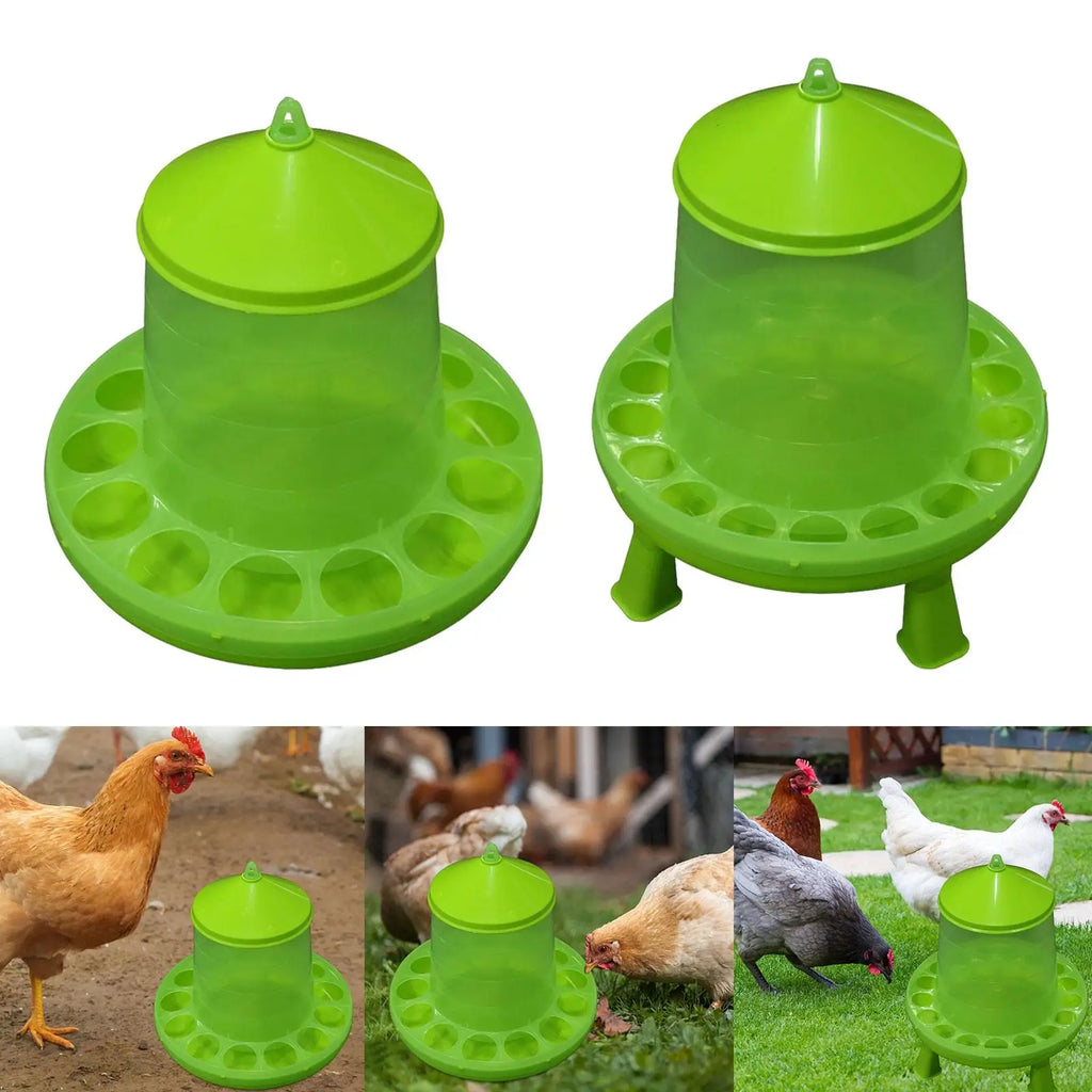 Cubo Alimentador Automático para Aves de Corral