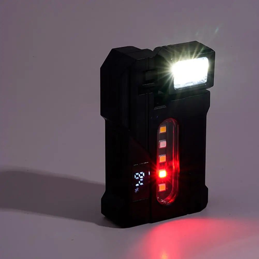 Portable Flashlight Ajustable-angle Magnetic Rechargeable Multifunctional Flashlights Outdoor Red and Blue Warning Work Lights