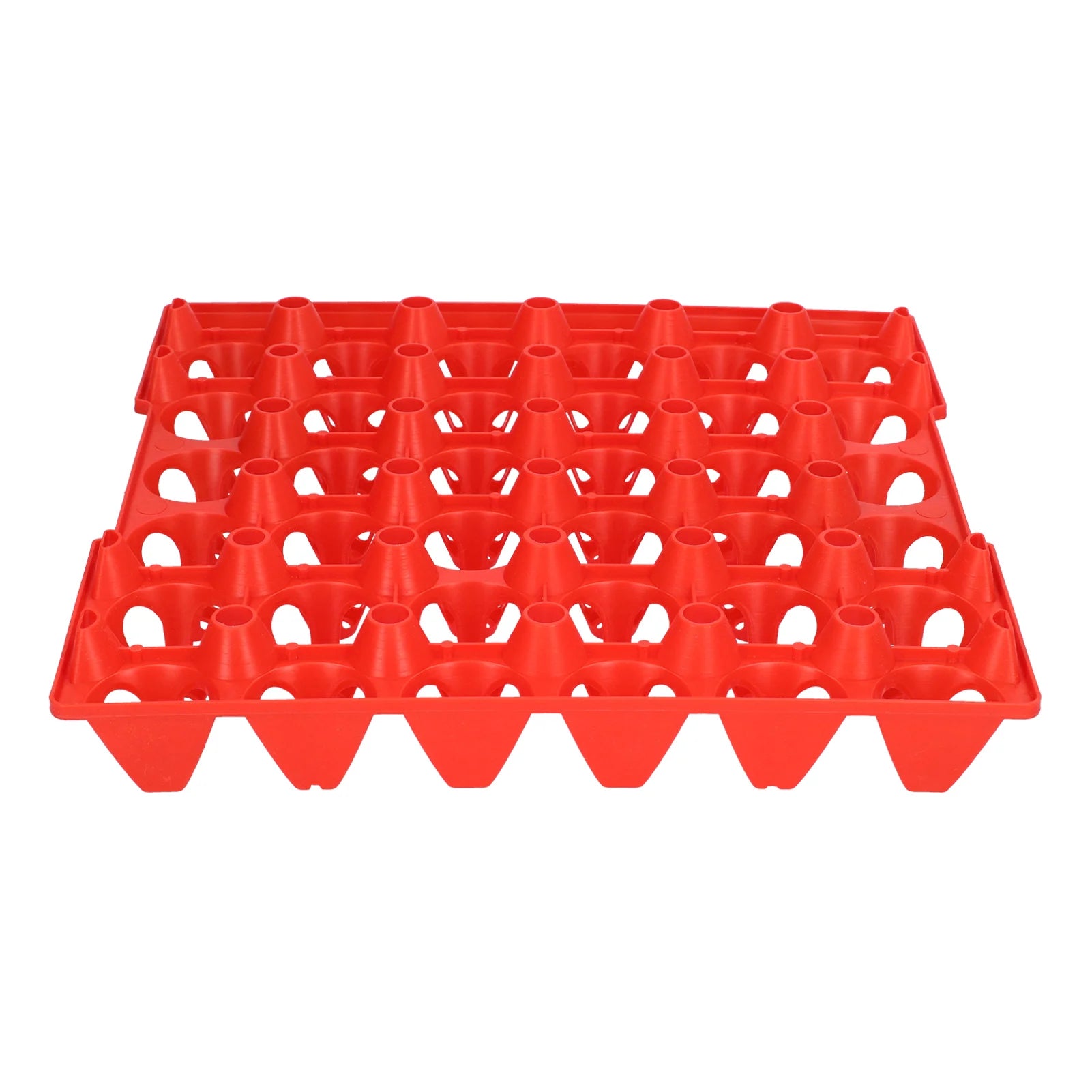 5Pcs Plastic Egg Storage Tray 11.3x11.1in 30 Cell Egg Crates Stackable Egg Holder for Storage Transportation Home Farm Supplies