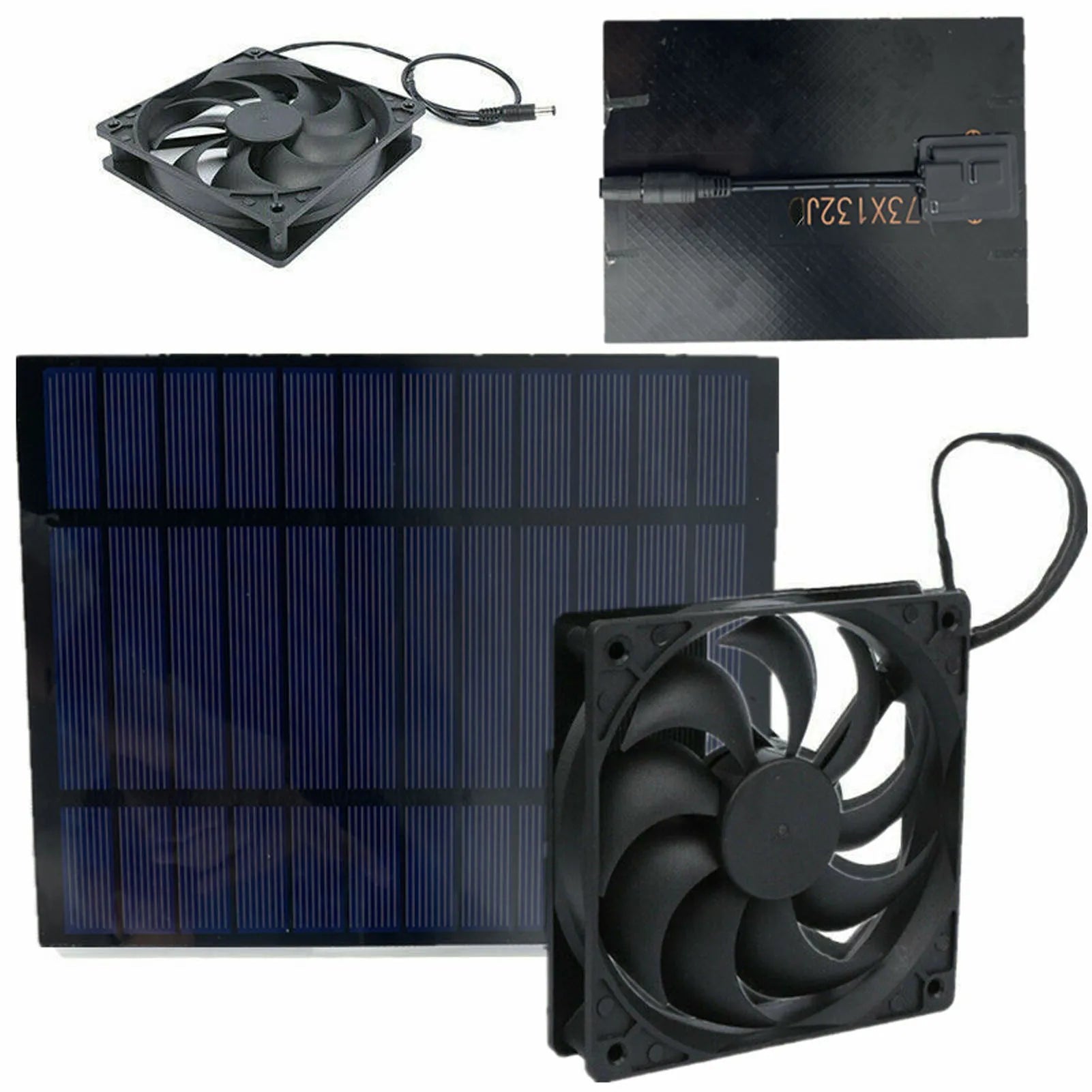 Extractor Solar 10W para Invernadero y Gallinero