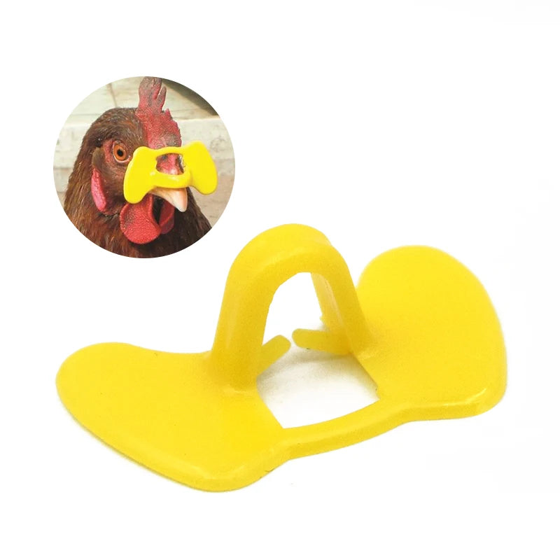 Gafas Antipatadas para Pollos Protección Ocular Plástico 50 Uds