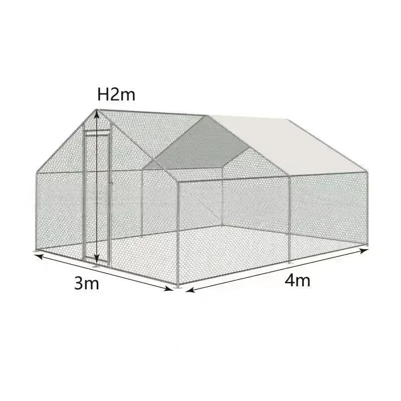Gallinero y Jaula Grande Exterior a Prueba de Lluvia