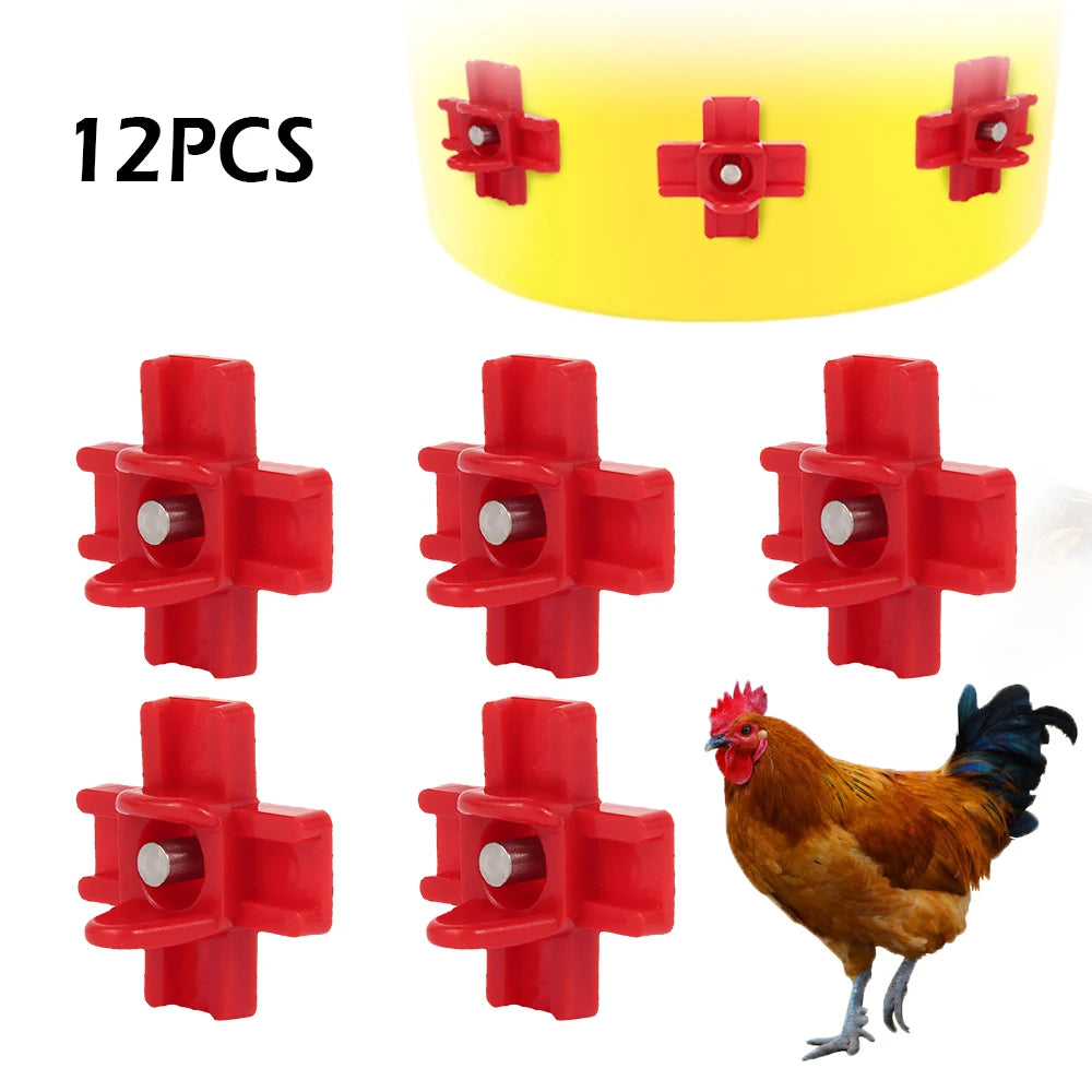 12 Uds bebedero automático para pollos gallinas codorniz pájaros cuencos para beber gallinero pollito tetina bebederos aves de corral para suministros de animales