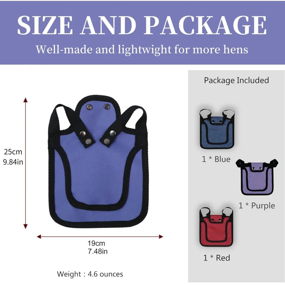 Sillín Protector Ajustable para Gallinas Chaqueta Plumas