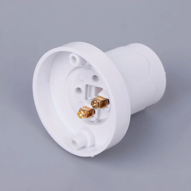 LED Lighting Bulb Socket E27 Socket 10A Flat Head Screw Rotatable Straight And Oblique 230V White Socket Light Fitting