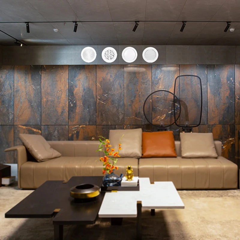 Adjustable Air Ventilation Cover Round Ducting Ceiling Wall Hole Decorative ABS Air Vent Grille Louver Vents Cap For Wall