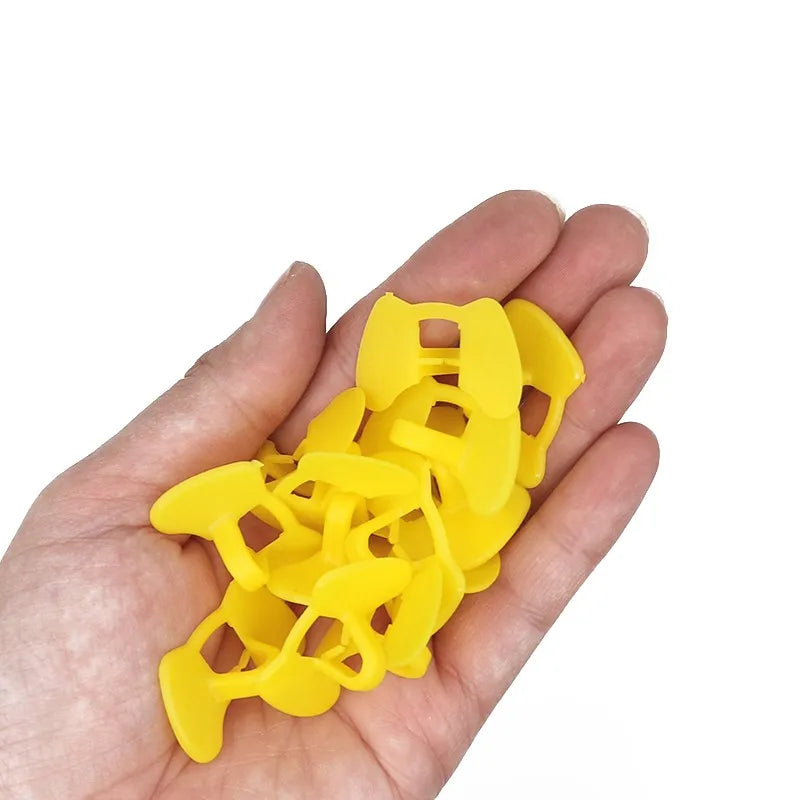 Gafas Antipatadas para Pollos Protección Ocular Plástico 50 Uds