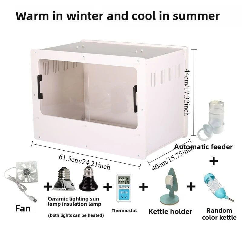 Caja de Cría para Pollitos con Temperatura Constante